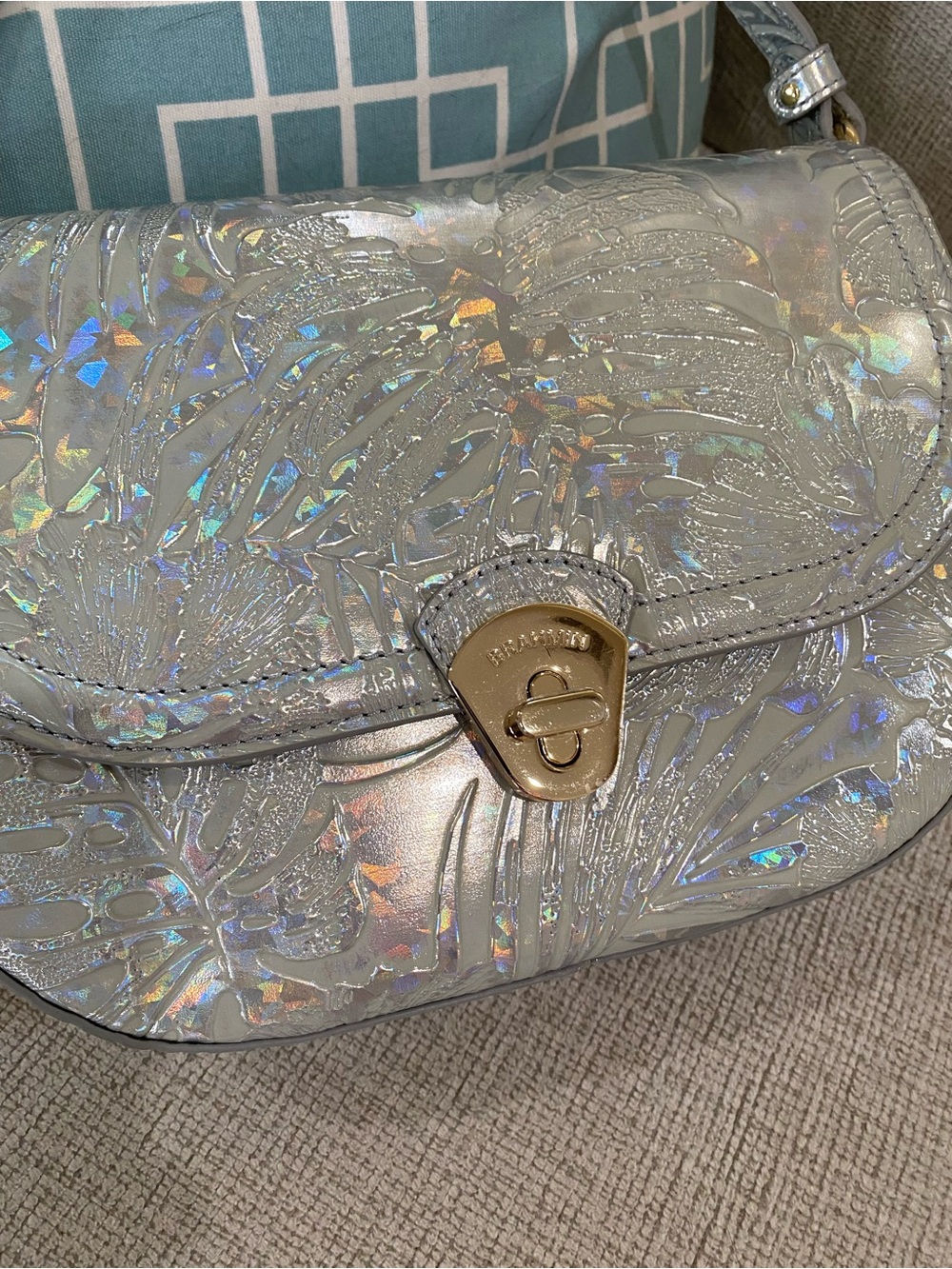 SILVER SERENADE PORTIA Brahmin Crossbody NWT